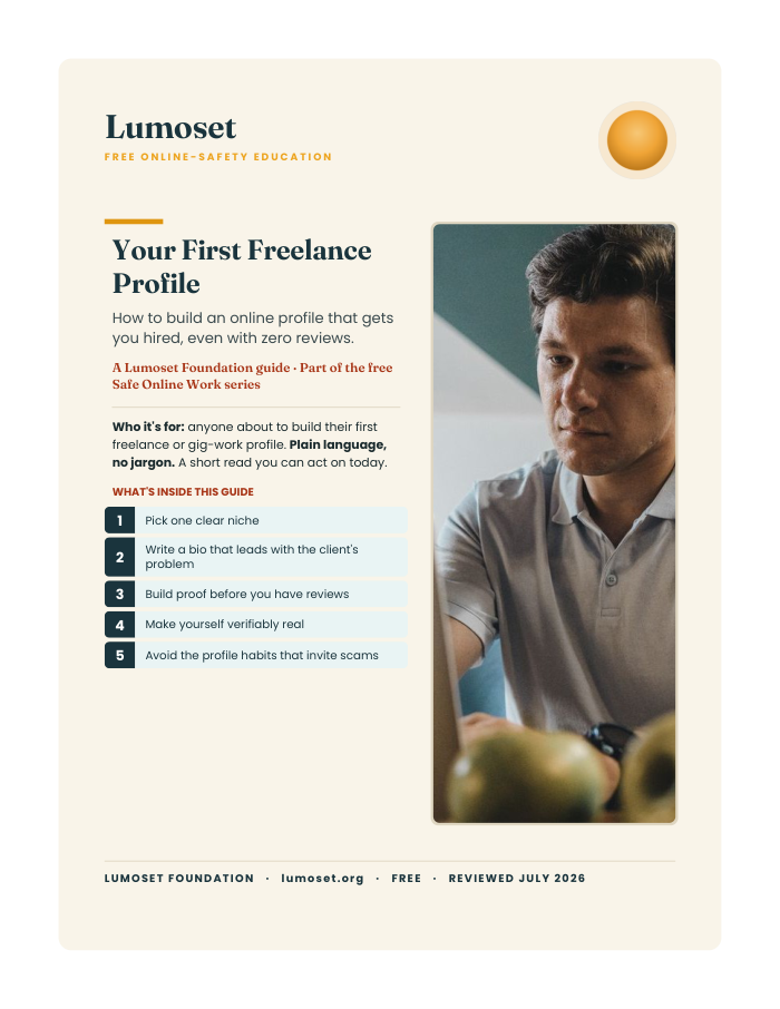 Cover of Your First Freelance Profile guide